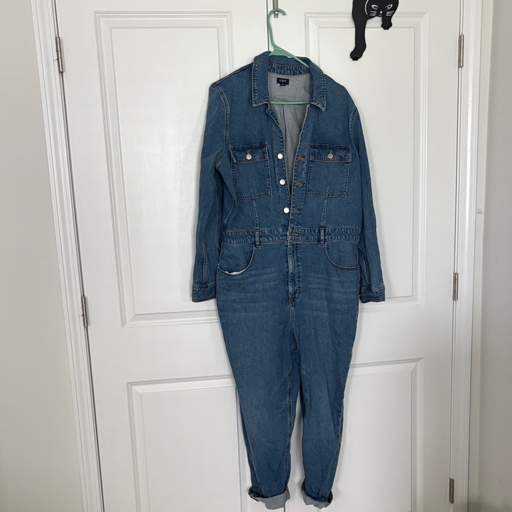 Madewell Blue Denim Jumpsuit